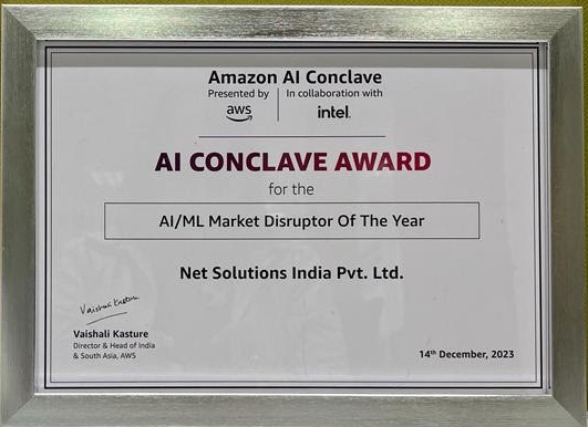AWS Market Disruptor award